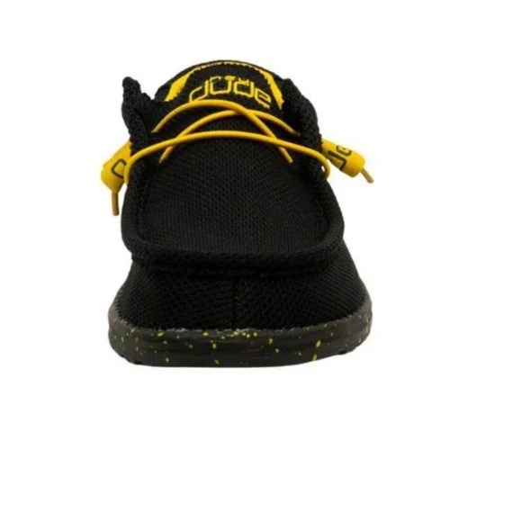 HEY DUDE WALLY SOX BLACK & YELLOW - Picture 3 of 5